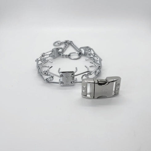 2.25mm Prong Collar Buckle, Quick Release Safety Buckle for Medium & Large Breed Dogs, Training No Pull Solution
