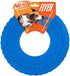 Nerf Dog Tire Flyer Outdoor Dog Toy - 10 Inch Flying Disc for Medium and Large Dogs, Blue
