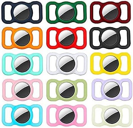 Protective Airtag Case for Dog Collar, Waterproof Holder Case Compatible with Apple AirTag, Black