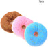 Random Color Donut-Shape Pet Toy - Squeaky Chews for Puppy Dogs and Cats, Sturdy and Practical Design