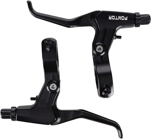 FOMTOR Universal Aluminum Alloy Bike Brake Levers - 2.5 Finger and 4 Fingers Length for Mountain Bike