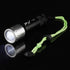 Waterproof Diving Flashlight, EVTSCAN Aluminum Alloy Portable Scuba Gear Dive Light Torch with 3 Modes