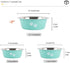YUDANSI Dog Bowls 2 Pack Large Feeding Bowls with Non-Slip Silicone Sole, Elevated Raised Pet Feeder (8.5 Cups)