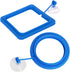 2PCS Fish Feeding Ring, Round and Square Floating Food Feeder Circle with Suction Cup for Aquarium