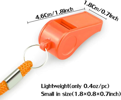Super Loud Emergency Whistle with Lanyard - Ideal for Boating, Swimming, Kayaking, Hiking, Camping