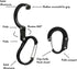 GEAR AID HEROCLIP (Large) Carabiner Gear Clip and Hook for Heavy Duty Items, Camping Backpacks, Kayaks, Bicycles, Garage