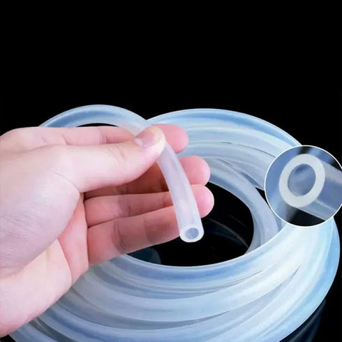 hcaklozgshi 1pcs Winemaking(1 6mm 8mm) Silicone Rubber Hose Transparent Flexible High Temperature Resistant Water