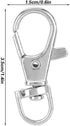 Pssopp 12Pcs Metal Hook Clip for Pet Birds Cage, Iron Anti-Escape Door Buckle Lock Claw Snap Hook
