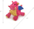 goDog Coral Large Bubble Plush Dragon Chew Toy with Squeaker