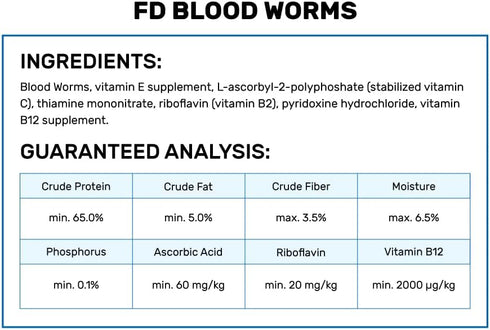 Hikari Bio-Pure Freeze Dried Blood Worms, 0.42 oz for Pets