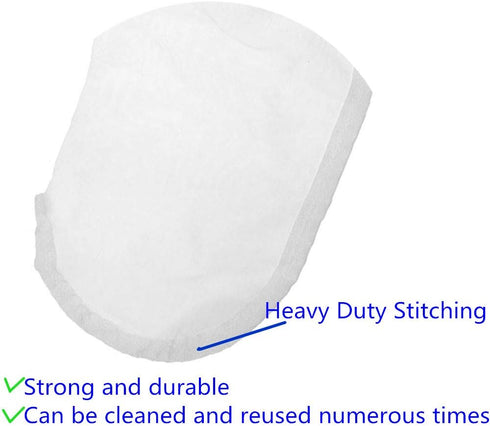 Nylon Mesh Filter Socks 4 Inch Ring, 50/100/200/300 Micron - 15 Inch Long Aquarium Filter Bags - 2 Pack (75 Micron - 4