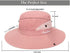 Womens Ponytail Outdoor Bucket Hat - UV-Protection-Foldable Sunhat Wide Brim Beach Fishing Hat for Fishing Hiking