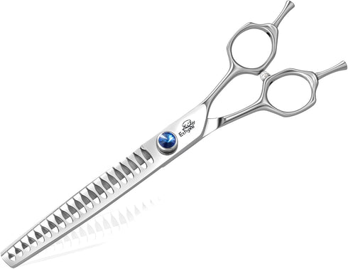 7" 21-Teeth Chunkers Dog Grooming Scissors, Professional Texturizing Blending Thinning Shears Pets