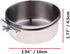 Pet Feeder Water,10oz 20oz 30oz Bird Hamster Small Animal Cup with Holder,2PC Stainless Steel Bowls,Each 10oz Cage Coop Hook Cup for Small Animal Cage Bowl (2pc-10oz Stainless Steel Bowl)