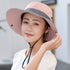 UPF 50+ Wide Brim Sun Hat - Waterproof UV Protection Bucket Boonie Hat for Women