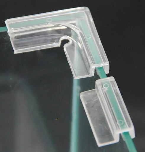 Universal Aquarium Lid Clips for Rimless Aquariums, Fish Tank Glass Cover Clip Support Holder