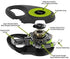 TUG 360° Tangle-Free Reflective Retractable Dog Leash - 16 ft Strong Nylon Tape (Small)
