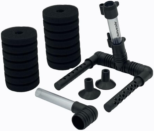 4X Dual Bio Sponge Filter for Betta Fry Aquarium, 4-Pack for Up to 30 Gallon