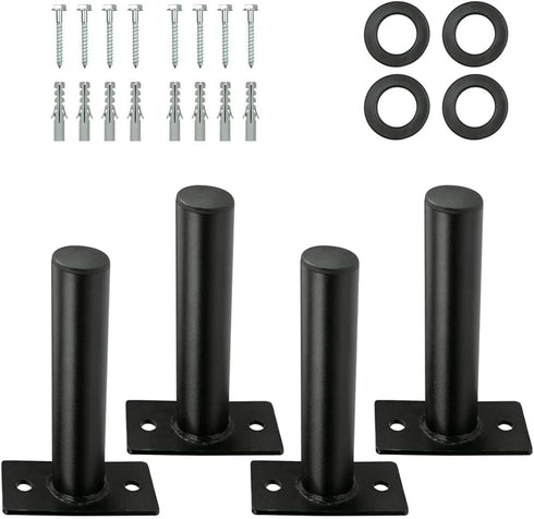 Weight Plate Holder Steel Wall Mounted Rack Storage for 2" Weight Plate, Mounting Hardware Included