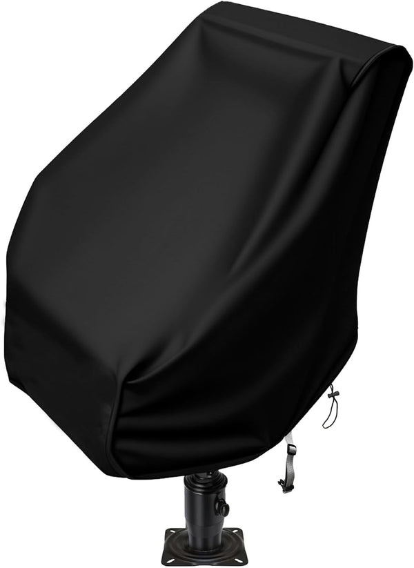 SoGuDio Heavy Duty Boat Seat Cover, 24" L x 22" W x 25" H, Weather Resistant 420D Waterproof Oxford Fabric (Black)