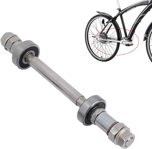 Wheel Hub Axle, Metal Quick Release Skewer for Bike Repair, Front Rear Solid Shaft Lever