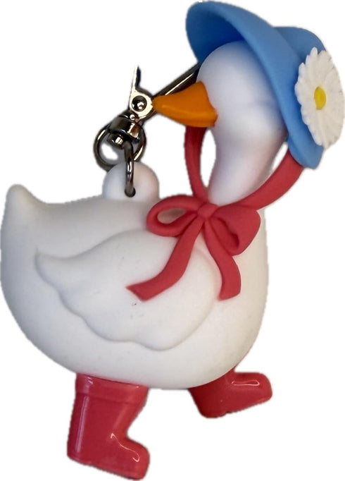 Bath and Body Works Prairie Goose with Blue Hat with Pink Bow