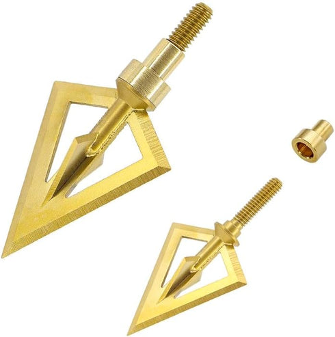 maifield Fixed Blade Broadheads, One-Piece 100/125 Grain, 1 inch Cut Hunting Crossbow Arrow Tip, 3 Pack