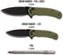 704 Gear V2 3.74" 14C28N Urban Ranger | EDC Folding Pocket Knife with Ambidextrous Thumbstud and Crossbar Lock | Blade