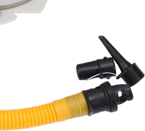 Depisuta 9 Inch Foot Air Pump, Manual Foot Pump Inflator with HR Adapter for Inflatable Boats, Air Beds, Mattresses