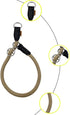 Braided Pro Training Dog Collar, No Pull Round Slip Collar with Slidable Stop Ring for Medium/Large Dogs (M+(1/2") -