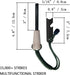 Fire Starter Survival Kit with Larger Ferro Rod, Striker Lanyard, 3in Long Flint and Steel, Multifunctional Bag