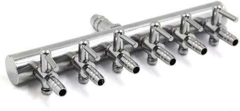 Aquarium Fish Tank 6 Ways Air Flow Splitter Lever Control Valve