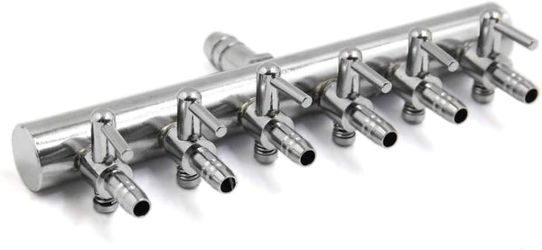 Aquarium Fish Tank 6 Ways Air Flow Splitter Lever Control Valve