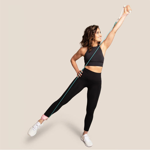 Full Body Resistance Band with Ankle Strap and Weight System for Home Workout Equipment