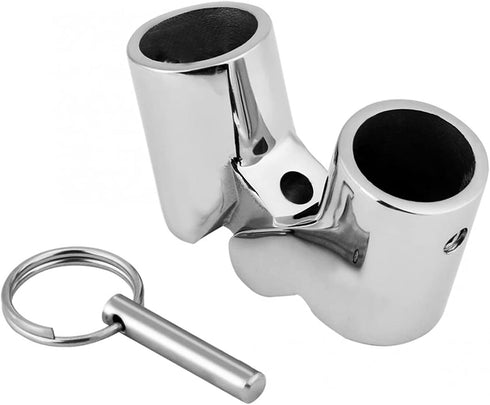 RedSnake Stainless Steel Marine Grade Boat Railing Pipe Connector, Folding Swivel Coupling for (25mm) 1inch or (22mm)