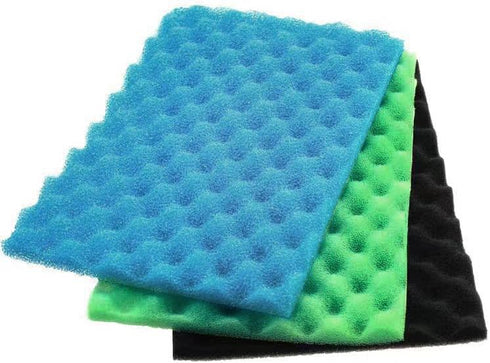 AQUANEAT Aquarium Bio Sponge Foam Filter Media Pad - Cut-to-fit for Fish Tank Sump Pond, 17" x 11" x 1/2"
