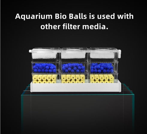 Balls Filter Media - 500ml Aquarium Filter Ball for Freshwater and Seawater (Diameter 22mm/0.87inch)