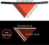 Reflective Dog Bandana Safety Scarf, 2 Pack Orange Dog Reflective Gear