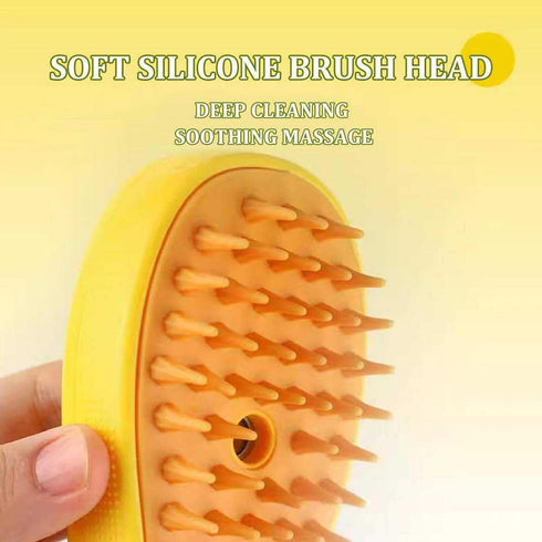 FEGAOSTORE 4-1 Cat Brush with Steam, Misting Cat Brush, Pet Massage Comb for Dogs & Cats