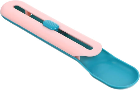 Ipetboom Dog Bowls - Pet Feeder Cat Strip Squeeze Spoon for Wet Cat Treats, Feeding Watering Supplies, Blue Dog Bowl