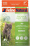 Feline Natural High Protein Dry Cat Food, 11oz Freeze-Dried Diet with 98% Meat, No Peas, Grains, or Additives