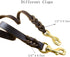 Genuine Leather Dog Leash, 4 Feet Braided Heavy Duty Leash, Soft and Durable for Small Medium Walking and Training