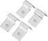 TOPINCN 4Pcs Stainless Steel Aquarium Cover Bracket - Fish Glass Cover Clips - Fish Lid Holder Support (10mm)