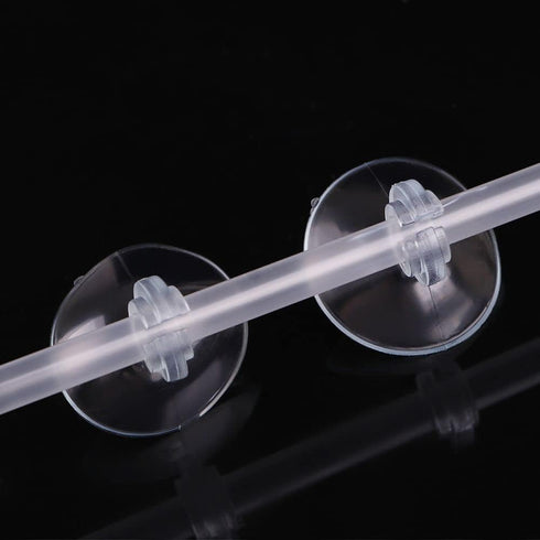 Transparent Aquarium Suction Cup Holders - 10 Pack for Fish Tank Tubing, Pumps, and Filters