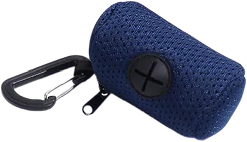 Rooyar Dog Poop Bag Dispenser Hangable MeshFabric Pet Poop Bag Holder Practical Trash Bag Dispenser For Pet Walking