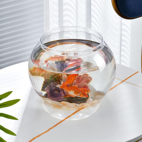 Newpol 3 Gallon Plastic Fish Bowl, 11.5L Aquarium Fish Tank