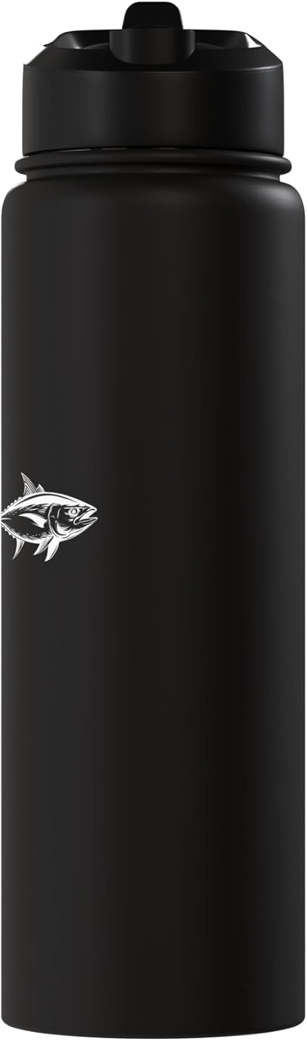 We Love Tuna Fishing - Apparel & Gifts Tuna Fish Heartbeat Yellowfin Bluefin Tuna Fishing Stainless Steel Insulated