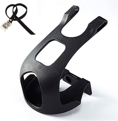 YBEKI Bike Pedals with Toe Clip and Straps - 9/16-Inch Spindle Resin/Alloy Pedals for Exercise and Outdoor Bicycles