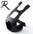 YBEKI Bike Pedals with Toe Clip and Straps - 9/16-Inch Spindle Resin/Alloy Pedals for Exercise and Outdoor Bicycles