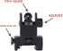 Gotical Flip Open Front and Rear Sight Set - Polyphenylene (PPS) for Picatinny Rail, Imported from Japan